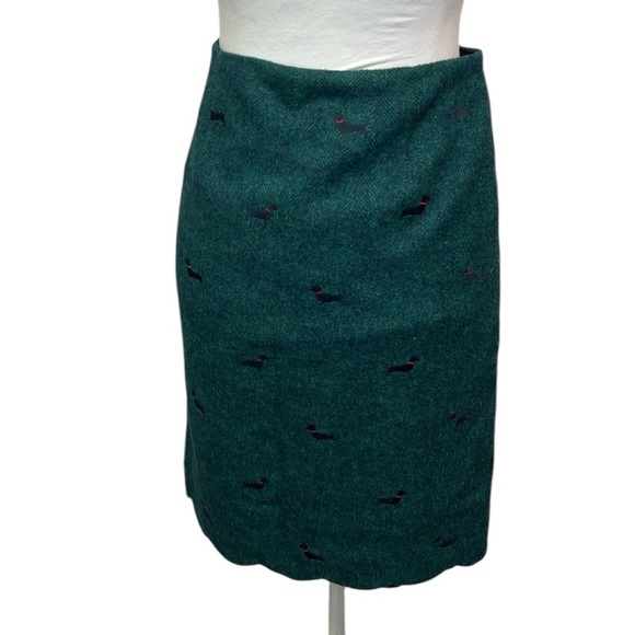 Talbots Dachshund Wool Blend Skirt - Picture 5 of 6